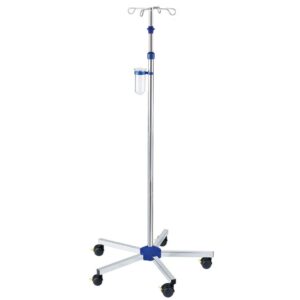 Infusionsständer, ratiomed verchromt, Einhandhöhenverstellung