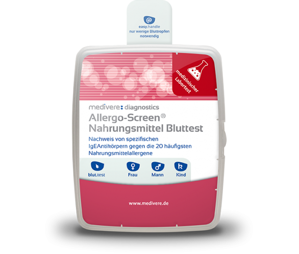 Allergo-Screen Nahrnungsmittel Test im Blut