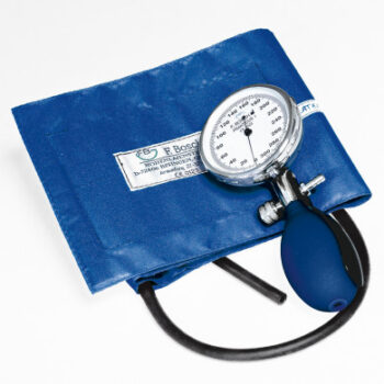 Prakticus I Blutdruckmessgerät DM 68 mm, 1 Schlauchmodell, blau, kpl. mit Etui