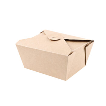 Foodbox aus Kraftpapier „Menu“, recyclebar