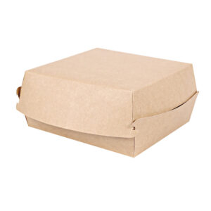 Hamburger Box aus Kraftpapier, recyclebar, 300 Stück
