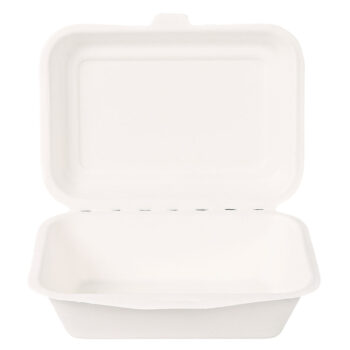 Bio Lunchbox aus Zuckerrohr mit Klappdeckel