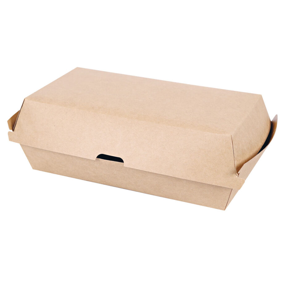 Sandwich-Box „Club“ | Kraftpapier, recyclebar, 300 Stück