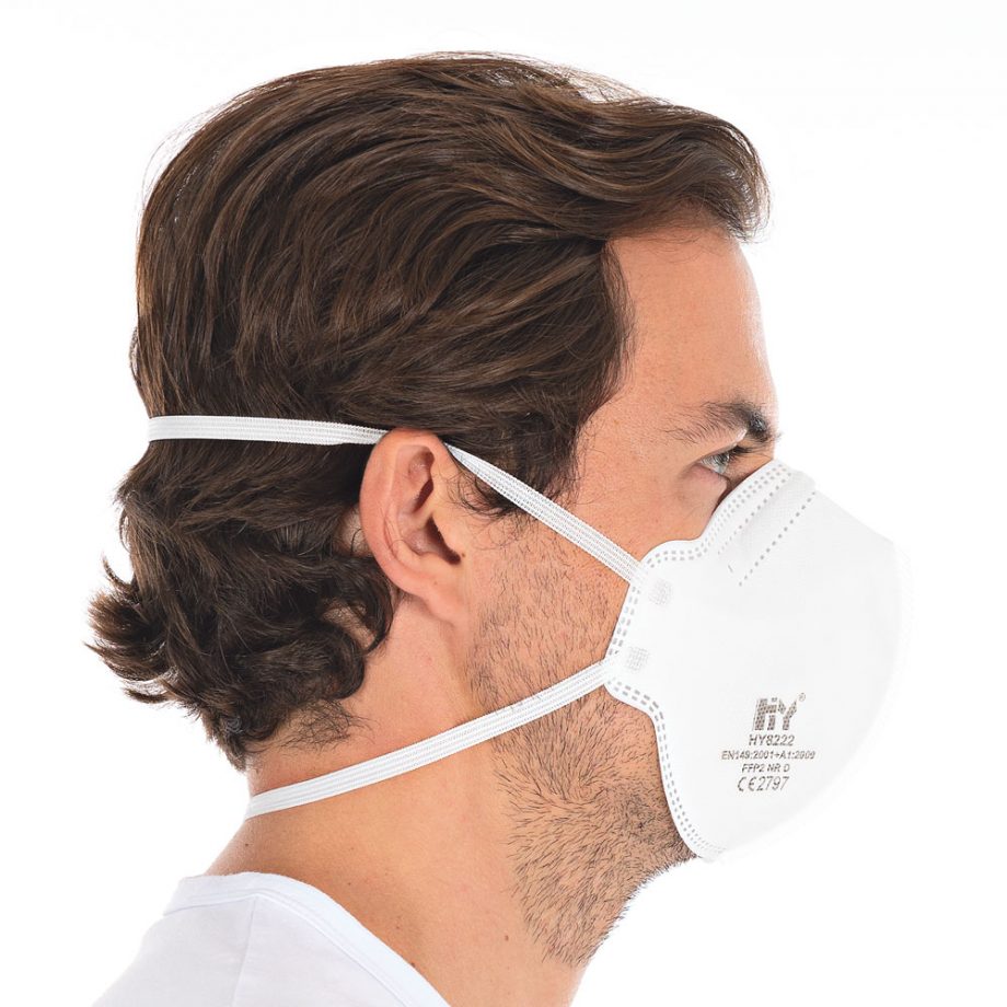 FFP2 Atemschutzmaske mit Ventil, vertikal faltbar | NR, 100 Stück