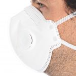 FFP2 Atemschutzmaske mit Ventil, vertikal faltbar | NR, 100 Stück
