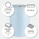 Reinigungstücher Hygotex Light, Viskose, Rolle