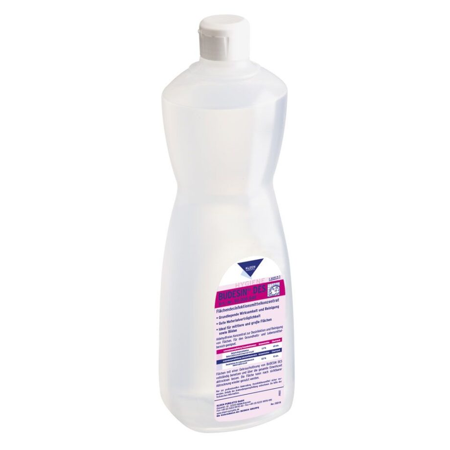 Kleen Purgatis Budesin Des, Flächendesinfektionsmittelkonzentrat, 6 x 1 Liter