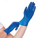 Latex – Einweghandschuhe SOFT BLUE, Größe L, puderfrei, 100 Stk.
