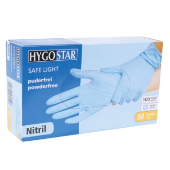 Nitril – Einweghandschuhe SAFE LIGHT, Größe S, puderfrei, violett, 100 Stk.