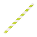 Papier-Trinkhalme „Cocktail“ gestreift | FSC®-zertifiziert, dick, 3400 Stück
