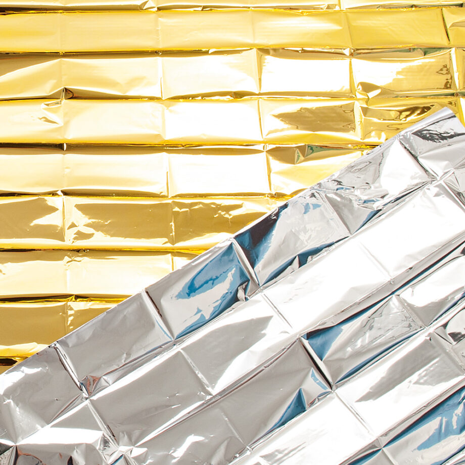 Rettungsdecke, Gold-Silber Folie, 160x210cm