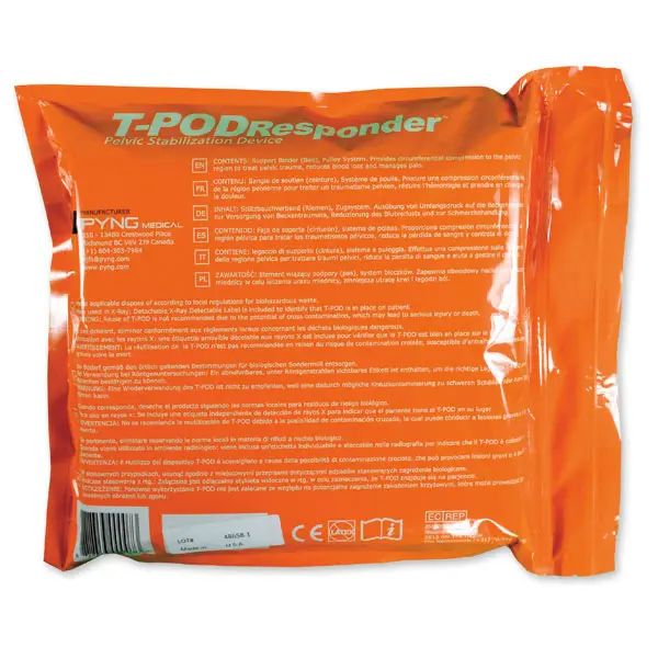 T-Pod Responder Beckenschlingen, weiß/orange