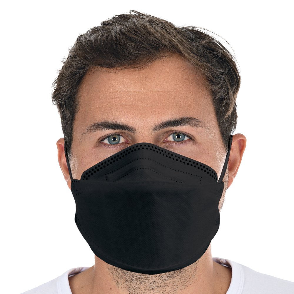 Atemschutzmasken FFP2 NR, 3D | PP, schwarz, 1000 Stück
