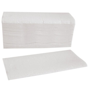 Papierhandtuch 2-lagig, gelegt, C-Falzung, 23cm x 31cm, weiß, 20 x 144 Stk.