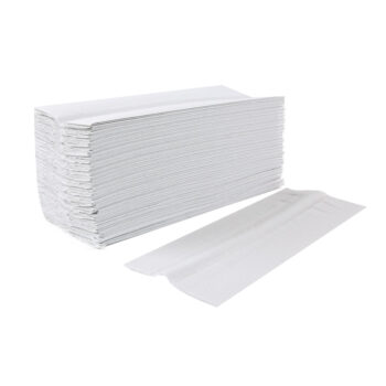 Papierhandtuch 2-lagig, Recycling, gelegt, Z-Interfold, weiß, 24cm x 23cm, 15 x 200 Stk.
