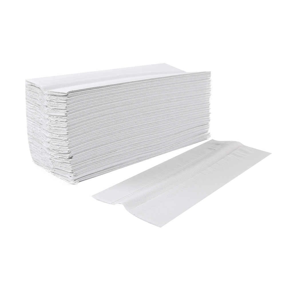 Papierhandtuch 2-lagig, Recycling, gelegt, C-Falzung, 32cm x 25cm, 24 x 120 Stk.