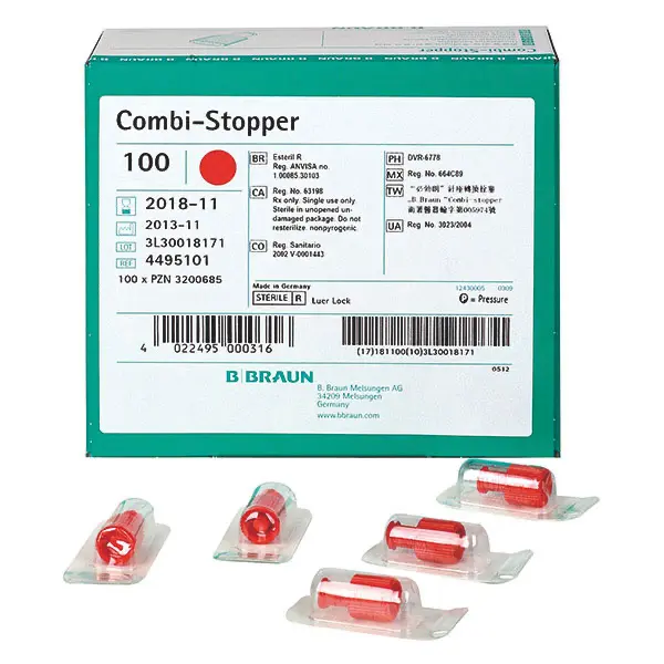 B.Braun Combi Stopper Verschlussstopfen, 100 Stk.