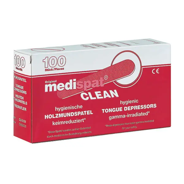 Medispat Clean Holzmundspatel, 100 Stk.