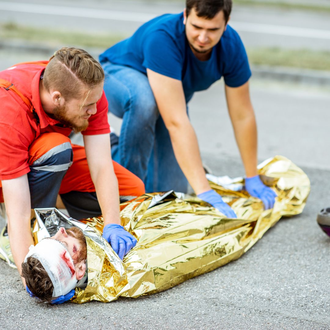 Porod Med Rettungsdecke aus Gold