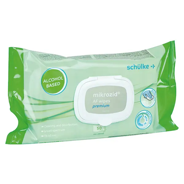 Schülke Mikrozid AF Wipes Premium Desinfektionstücher, 12 x 50 Tücher