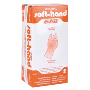 Soft-Hand Hi-Risk - Latex Einweghandschuhe - puderfrei - unsteril, 50 Stk.