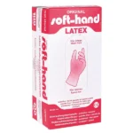 Soft-Hand Latex Einweghandschuhe – unsteril – puderfrei, 100 Stück