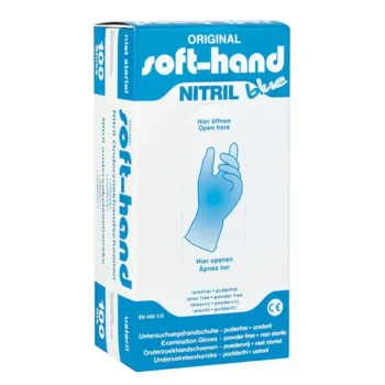 Nitril Einweghandschuhe lang Extra Safe Superlong – unsteril – puderfrei, blau, 50 Stück