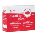 Meditip Clean Watteträger, keimreduziert, 1000 Stk.