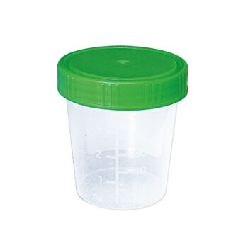 Urinbecher 100/125ml mit Schraubdeckel, grün, 1000 Stk.