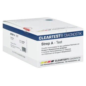 CLEARTEST Streptokokken Schnelltest, Strep A, Rachen, Streifen, 25 Stk.