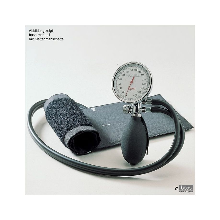 boso manuell Blutdruckmessgerät Ø 60mm, mit Klettenmanschette, Doppelschlauch