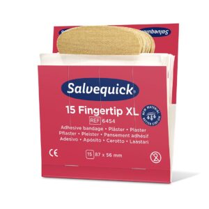 Salvequick Fingerkuppenpflaster Refill, 15 Strips