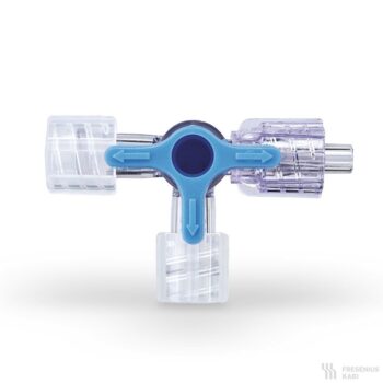 Dreiwegehahn, blau (PSU)