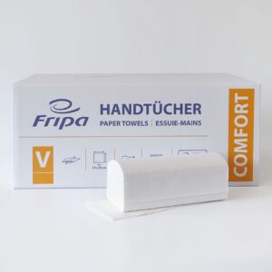 Fripa Papierhandtücher Comfort Tissue, V-Falz, 2-lagig, 25 x 23cm (20 x 160 Stk.)