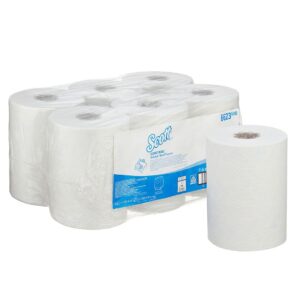 SCOTT Control Slimroll Rollenhandtücher, 1-lagig, weiß, 19,8cm x 165m (6 Rollen)