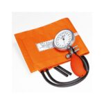 Prakticus II Blutdruckmessgerät Ø 68mm 2-Schlauch, orange, in Etui