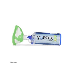 VORTEX Inhalierhilfe mit Kindermaske Frosch, grün