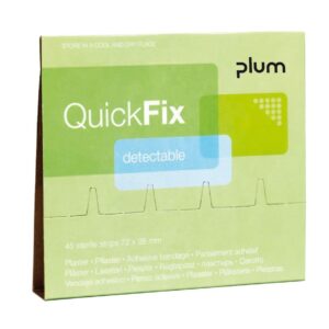 plum QuickFix Detectable Pflaster Nachfüllset, 45 Pflaster