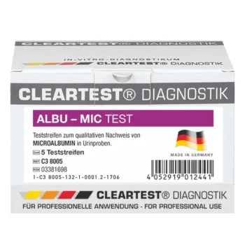 CLEARTEST Albumin Microalbumin Test, Nierenfunktions Teststreifen