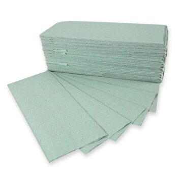 Papierhandtuch 1-lagig, C-Falzung, 25cm x 32cm, grün, 24 x 152 Stk.