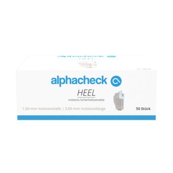 alphacheck HEEL Inzisions Sicherheitslanzetten 1,50 x 3,00mm, steril, 50 Stk.