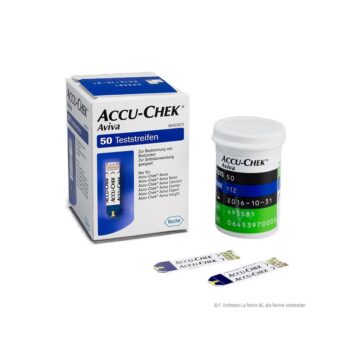 Accu-Chek Aviva Blutzucker Teststreifen ohne Maltose Interferenz, 50 Teststreifen