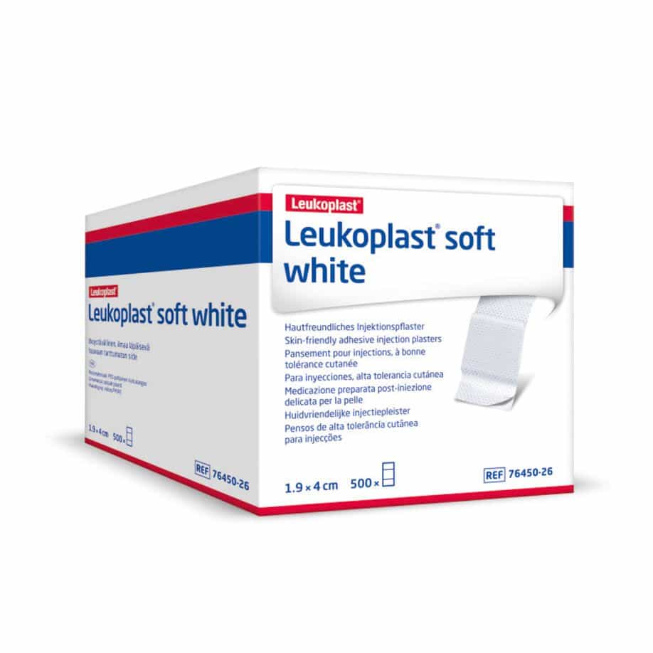 Leukoplast soft white Injektionspflaster, 1,9 x 4cm, lose, 500 Stk.