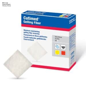 Cutimed Gelling Fiber Kompressen, 10 x 10cm, steril, 10 Stk.