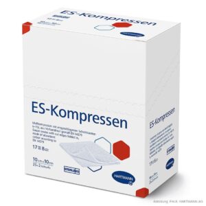 Hartmann ES Kompressen, steril, 8 fach, 10 x 10cm, 25 x 2 Stk.