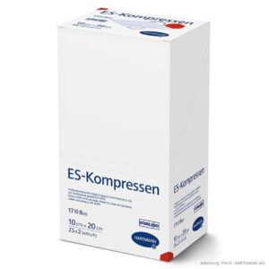 Hartmann ES Kompressen, steril, 8 fach, 10 x 20cm, 25 x 2 Stk.