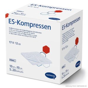 Hartmann ES Kompressen, steril, 12 fach, 10 x 10cm, 5 x 20 Stk.