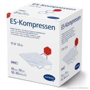 Hartmann ES Kompressen, steril, 12 fach, 10 x 10cm, 10 x 10 Stk.