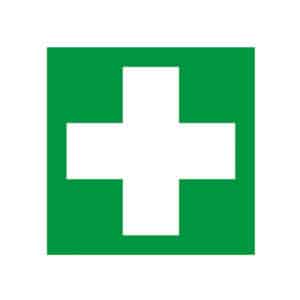 Symbol Erste Hilfe - Rettungszeichen, Folie selbstklebend, 20cm