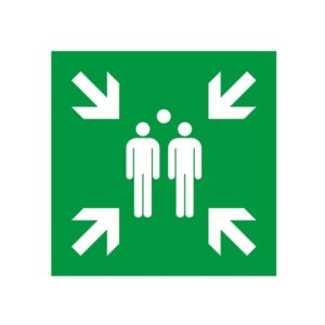 Symbol Sammelstelle - Rettungszeichen, Folie selbstklebend, 15cm